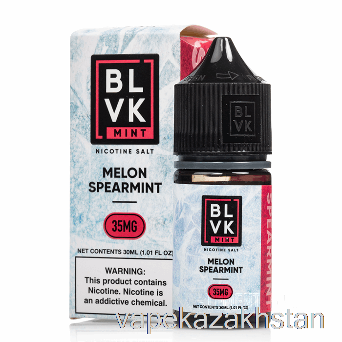 Vape Smoke Melon Spearmint - BLVK Mint Salts - 30mL 35mg